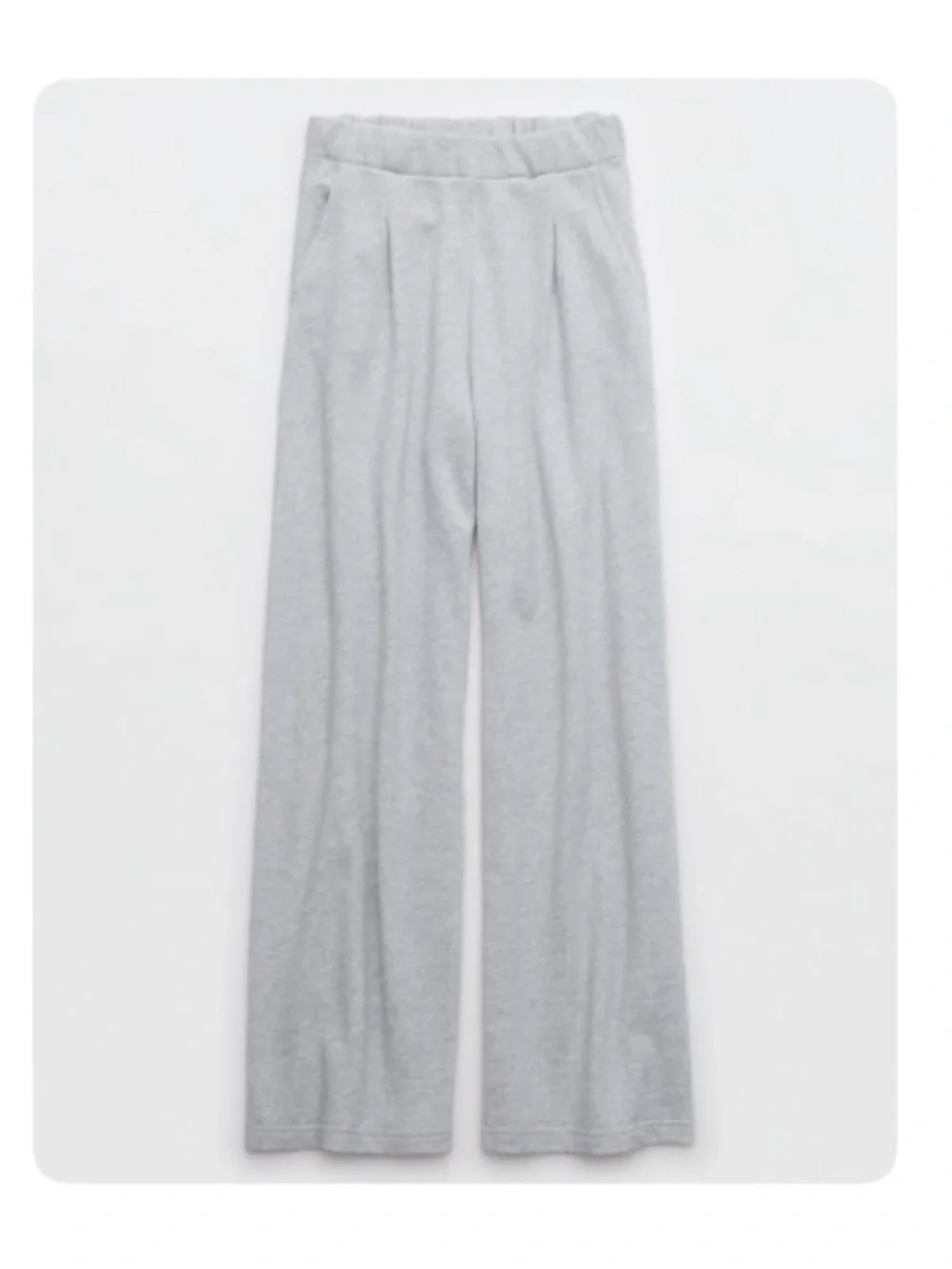 aerie new heights Fleece Trousers - Light Heather Gray - Picture 1 of 1